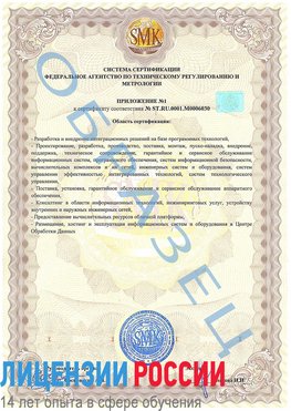Образец сертификата соответствия (приложение) Кызыл Сертификат ISO 27001
